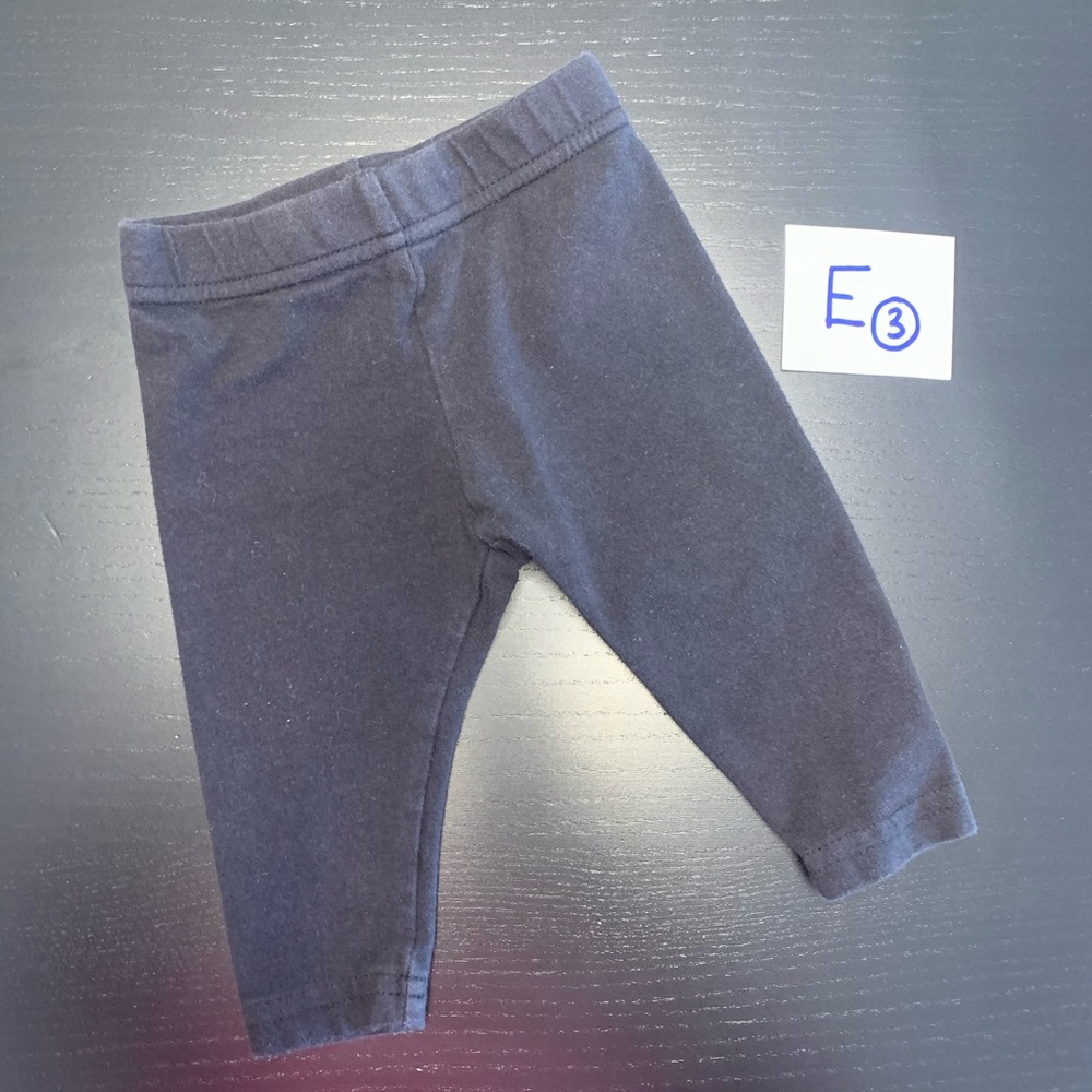 ⭐️4/$5.00⭐️ George 3-6m Solid Black Leggings